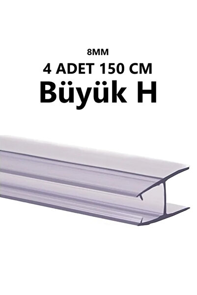 BABAWİCK CAM BALKON 8 MM ŞEFFAF FİTİL BÜYÜK H 4 ADET 150 CM