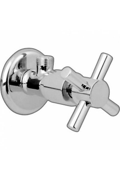 NEZADE STORE 2-Piece Plus Open and Close 4-Handle Chrome Rotary Bidet Tap (Lisinya)