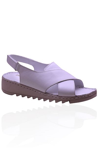 ISPARTALILAR 022 Lobeno Full Orthopedic Genuine Leather Women's Sandals