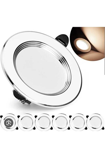 Cata 6W ZEBRA LED ARMATÜR BEYAZ KROM  10 ADET