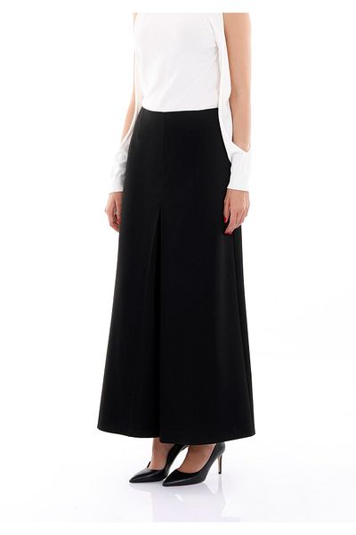 G-Line Full Length A-Line High Waist Wide Hem Look Pants