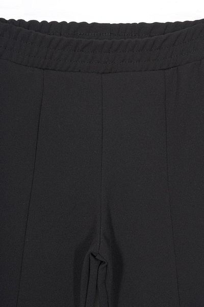 zepkids Black Color Girl's Trousers with Spanish Leg Slit Detail