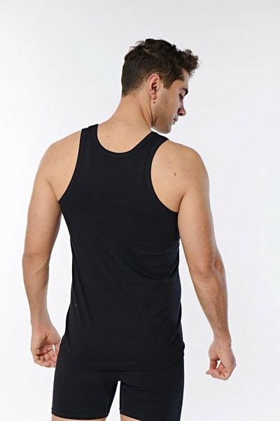 XORVİO Men's Black Classic Strappy Tank Top Cotton Stylish Quality Tank Top