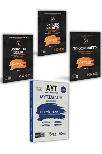 Rasyonel Yayınları AYT Matematik- Logaritma- Analitik Geometri- Trigonometri ...