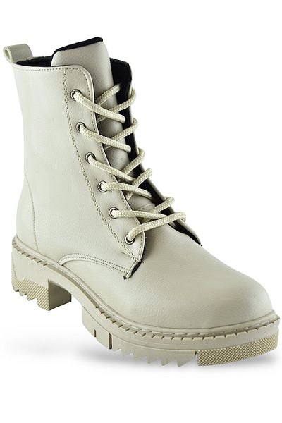 ISPARTALILAR 785 Daily Lace Up Μαύρες Γυναικείες Μπότες Παπούτσια Χειμερινές Μπότες