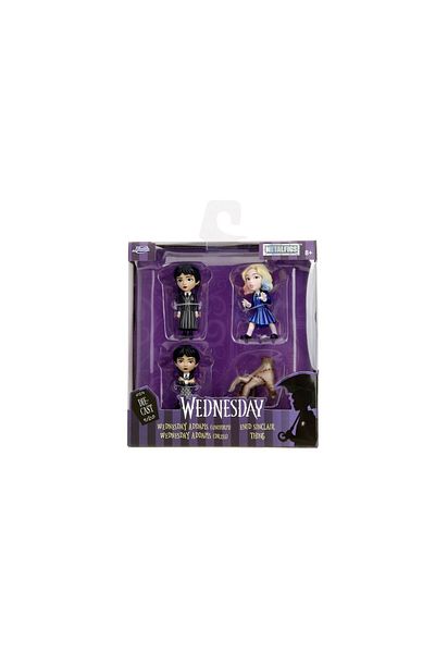 Simba JADA WEDNESDAY SET OF 4 METALLIC FIGURINES 6.5CM