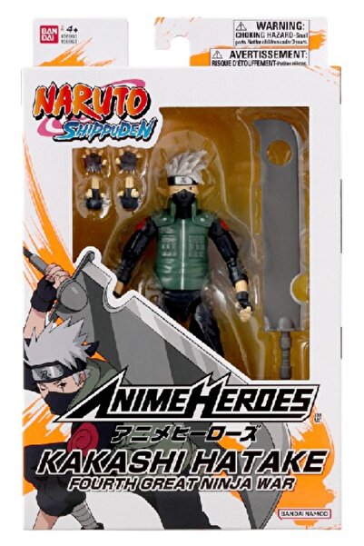 BANDAI FIGURINA NARUTO SHIPPUDEN HATAKE KAKASHI ČTVRTÁ VELKÁ NINJA WAR 16,5CM