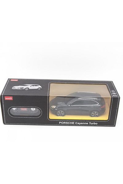 Rastar AUTO NA DIAĽKOVÉ OVLÁDANIE PORSCHE CAYENNE TURBO ČIERNA MIERKA 1 DO 24