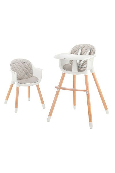 Kinderkraft KINDERKRAFT SIENNA 2-IN-1 HIGH CHAIR, GREY