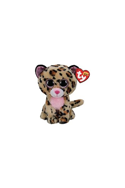 Evelise PLUS TY 15CM ΛΕΟΠΑΡ ΚΑΦΕ ΡΟΖ