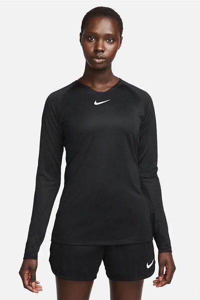Nike Av2610-010 Women's Black Dri-Fit Long Sleeve T-Shirt - Park First Layer