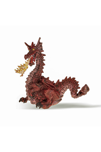 Papo Figurina Dragon Rosu Cu Flacara