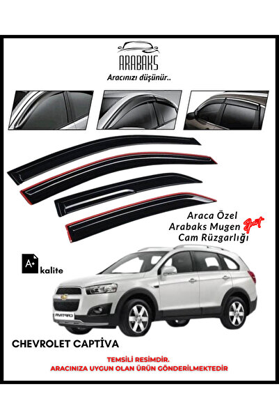 Arabaks Chevrolet Captiva Cam Rüzgarlığı 4’lü Takım (MUGEN TİP, DAYANIKLI MAL...
