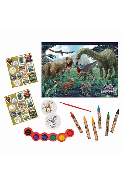 Toys JURASSIC WORLD CREATIVE BAG DRAWING SET