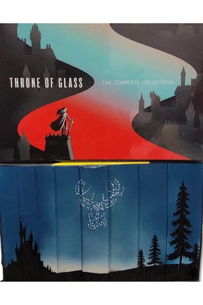 Bloomsbury Throne of Glass Box Set Sprayed edge