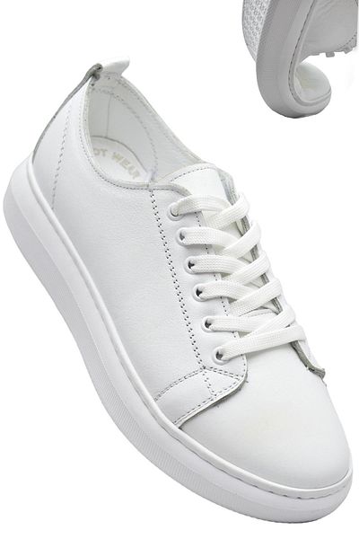 ISPARTALILAR 764 Talpă ortopedică completă din piele naturală Pantofi casual damă pantofi de damă