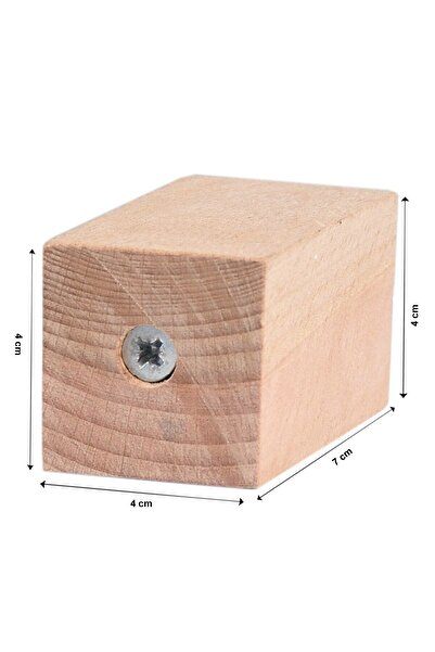 X-Perk Masa Sandalye Kanepe Ünite Sehpa Koltuk Ayak Yükseltici Ağaç Takoz Boy 7 Cm En 4x4 Cm