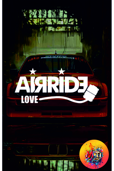 sticker Airride Love Sticker Lettering Jdm Car-Motorcycle Windshield Sticker ...