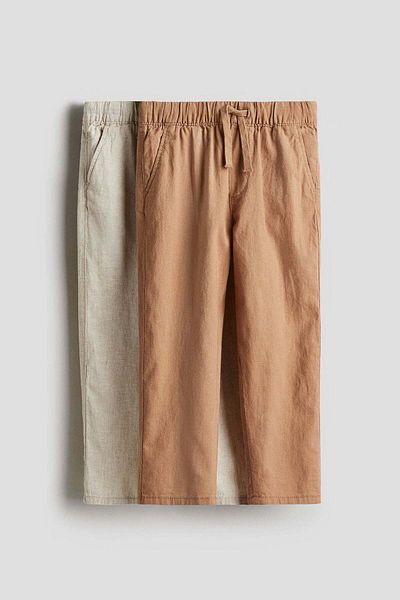 H&M 2-pack Linen-blend Trousers