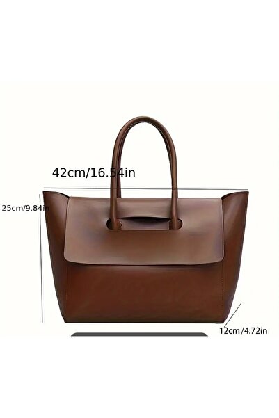 ARONA Brown Large Tote Bag