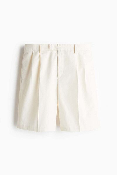H&M Relaxed Fit Twill Bermuda Shorts