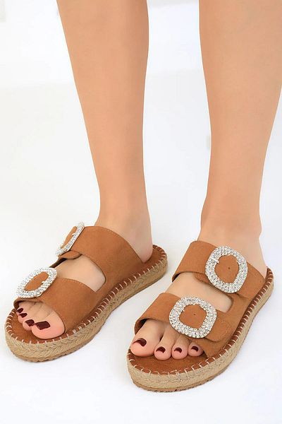 ISPARTALILAR 290h Orthopedic Soled - Καθημερινές γυναικείες παντόφλες, ρυθμιζόμενη διπλή πόρπη