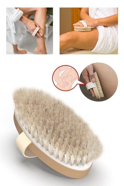 tafce Natural Horsehair Cellulite Brush