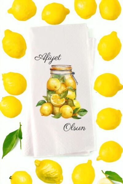 Lion Baskı ve Organizasyon Kişiye Özel Yaz Konsepti Limonlar Temalı Sunum Peç...