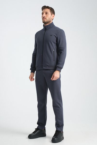 Shooter Smoke Gray Winter Men's Tracksuit Set Thermosoft Technology Lamb Look Regular Fit Inside