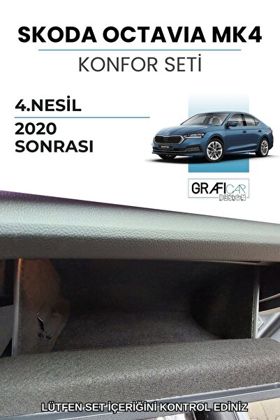 GRAFİCAR مجموعة Skoda Octavia Mk4 Comfort - غطاء قماش داخلي - غطاء عازل للصوت