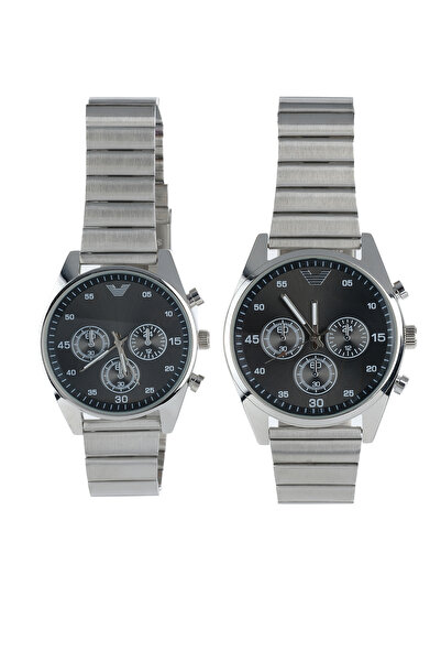 STONY Lover's Special Gift Wristwatches Simple Stylish Metal Case Steel Band Men's and Women's Couple Wrist Watch