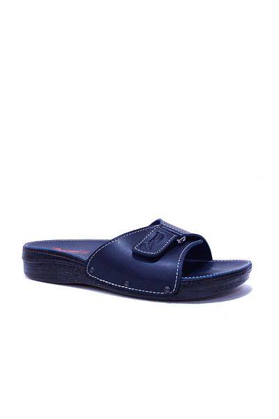 PARMİ Parmi Black Velcro Anatomical Comfort Slippers