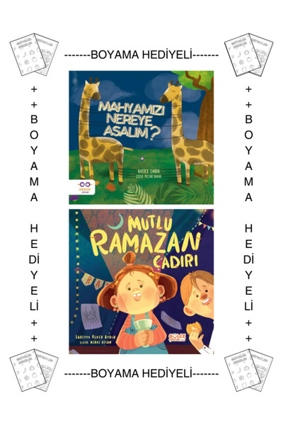 Timaş Çocuk Boyamalı - Çocuklar İçin Ramazan Kitapları Mahyamızı Nereye Asalı...