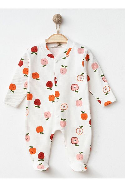 Nayinom Apple Patterned Jumpsuit with Booties