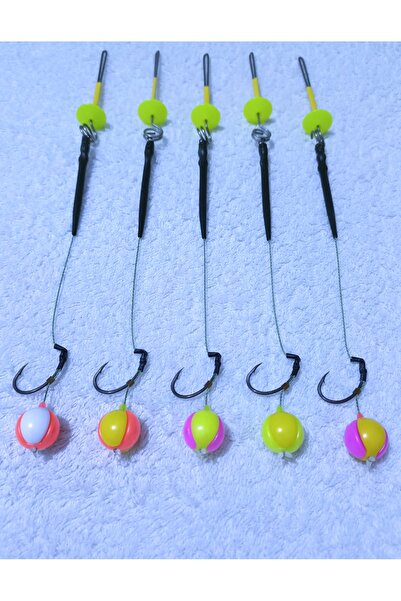 LittoCollection 5 Adet Küspe Telli Karışık Renk 16 Mm Geçmeli Boncuk'lu Sazan...