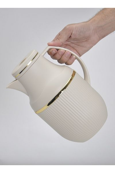 Badraig Thermos for tea and coffee Khaki/Gold 1 liter