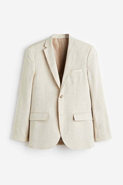 H&M Linen jacket Slim Fit