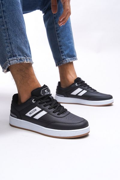 Riccon Zraudan Unisex Sneaker 001234 Ασπρόμαυρα αστέρια