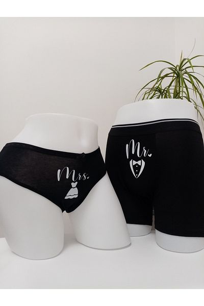 MODA Fun Printed Couple (Boxer-Briefs) Underwear for Husband, Lover Gift for Special Occasions