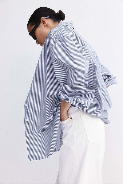 H&M MAMA Before & After Poplin shirt