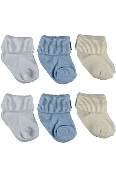 Baby Bakkal Gift 6 Pairs of Baby Boy Socks (0-3) Months