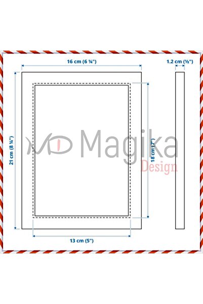 Magika Design White MD Fiskbo Frame - 13x18 cm
