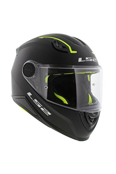 LS2 FF812 KID MAT SİYAH  ÇOCUK KAPALI MOTOSİKLET KASKI