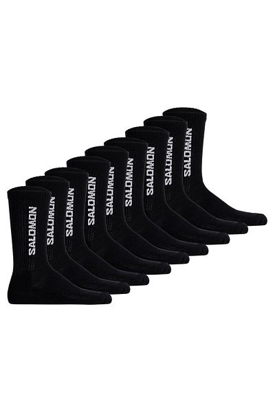 Salomon Unisex Socken, 9er Pack - EVERYDAY CREW, Frottee, Stütz-Zone, Logo