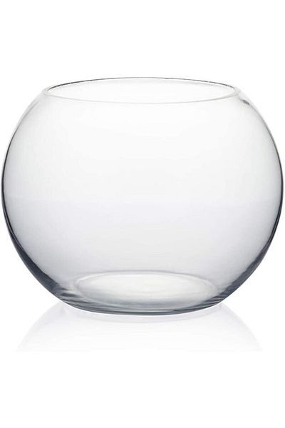 AKDC Clear Bubble Bowl Glass Vase, 6-Inch Transparent Bubbles Planter Bowls [1 Piece] (15 cm)