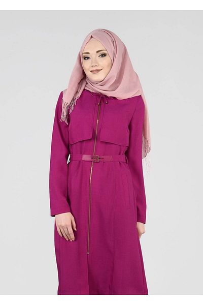 TRENDTESETTÜR Γυναικείο Φούξια T 1785 Yoga Hijab Trench