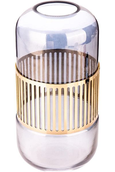 AKDC Glass Vase 12Cmxw(12Cm X 25Cm White