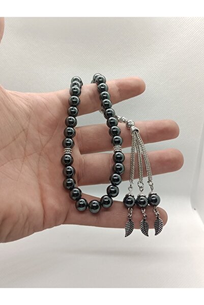 grs oyuncak Doğaltaş Hematit Taşı Küre Kesim 33 Lük Erkek Tesbih