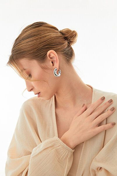 Fulla Moda Half Hoop Earrings