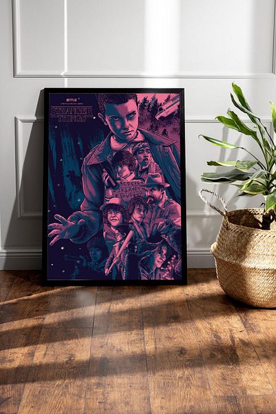 Saturn Stranger Things Pictură înrămată - Poster de serie